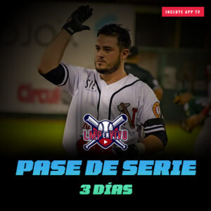 Pase de serie, 3 días. Incluye app TV. LMP en VIVO